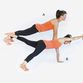 پلانک حرکت دست و پای مخالف