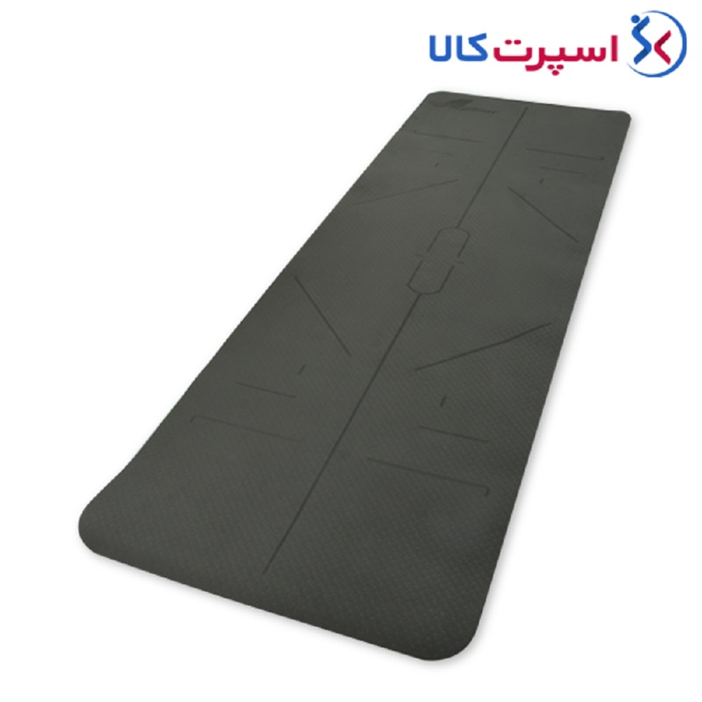 مت یوگا بادی لاین طوسی-سبز 6 میلی‌متری Agilinex