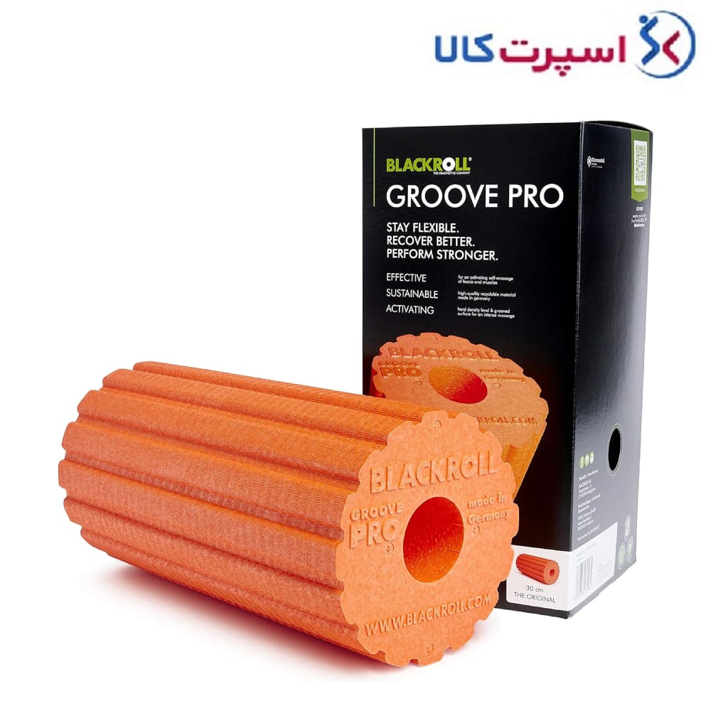 فوم رول شیاردار سخت 30 در 15 سانتی‌متری BlackRoll