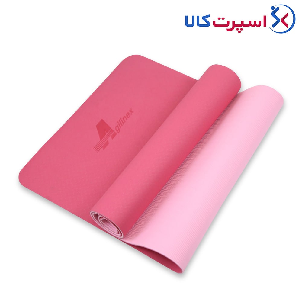 مت یوگا ترند صورتی روشن-صورتی تیره 6 میلی‌متری Agilinex